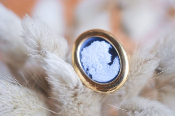 bague camée 18 carats