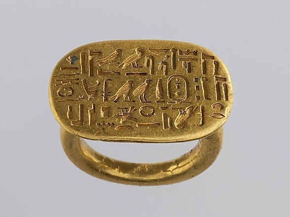 bague chevalière Egypte antique