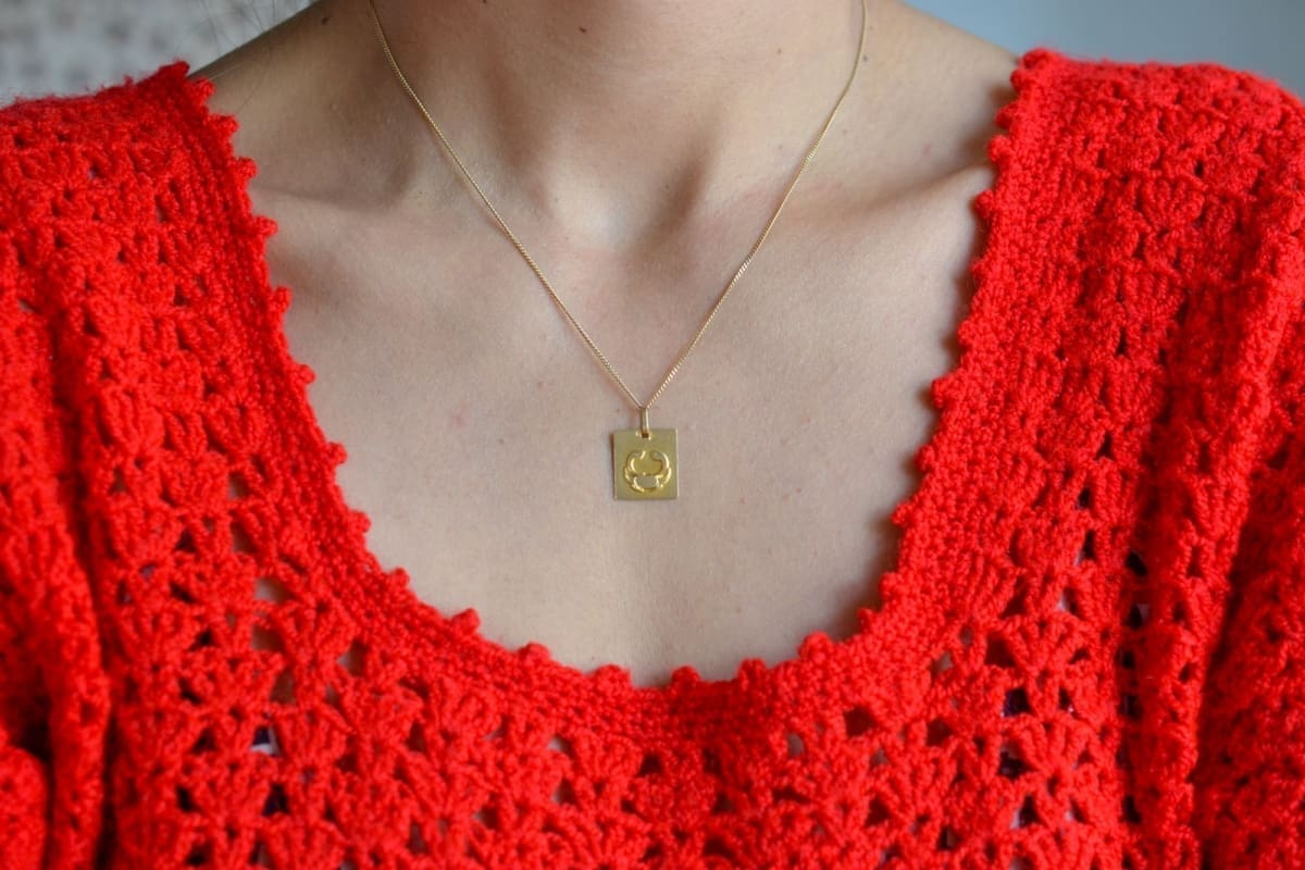 Pendentif signe astrologique cancer