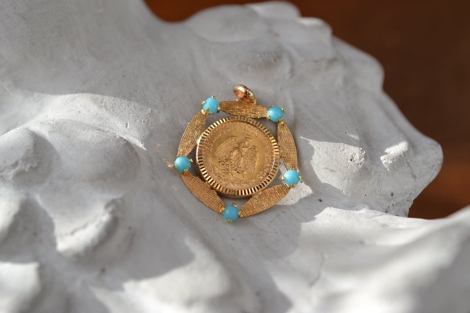 PENDENTIF DOS PESOS TURQUOISES