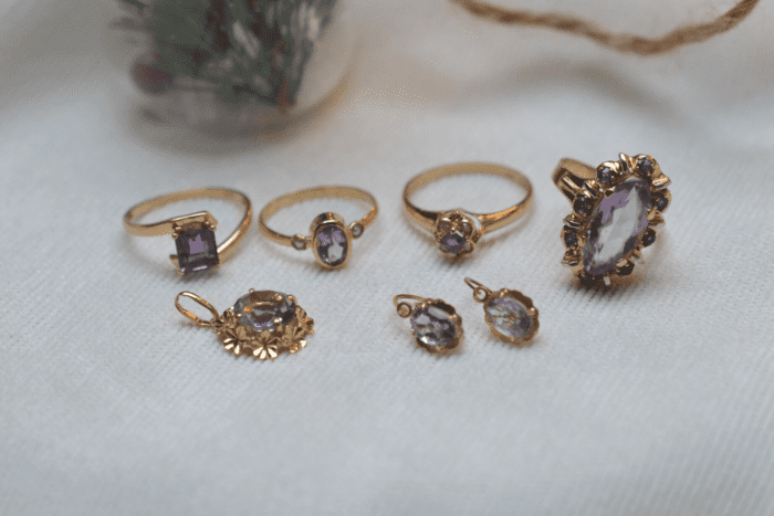 Selection de bijoux Vintage amethystes