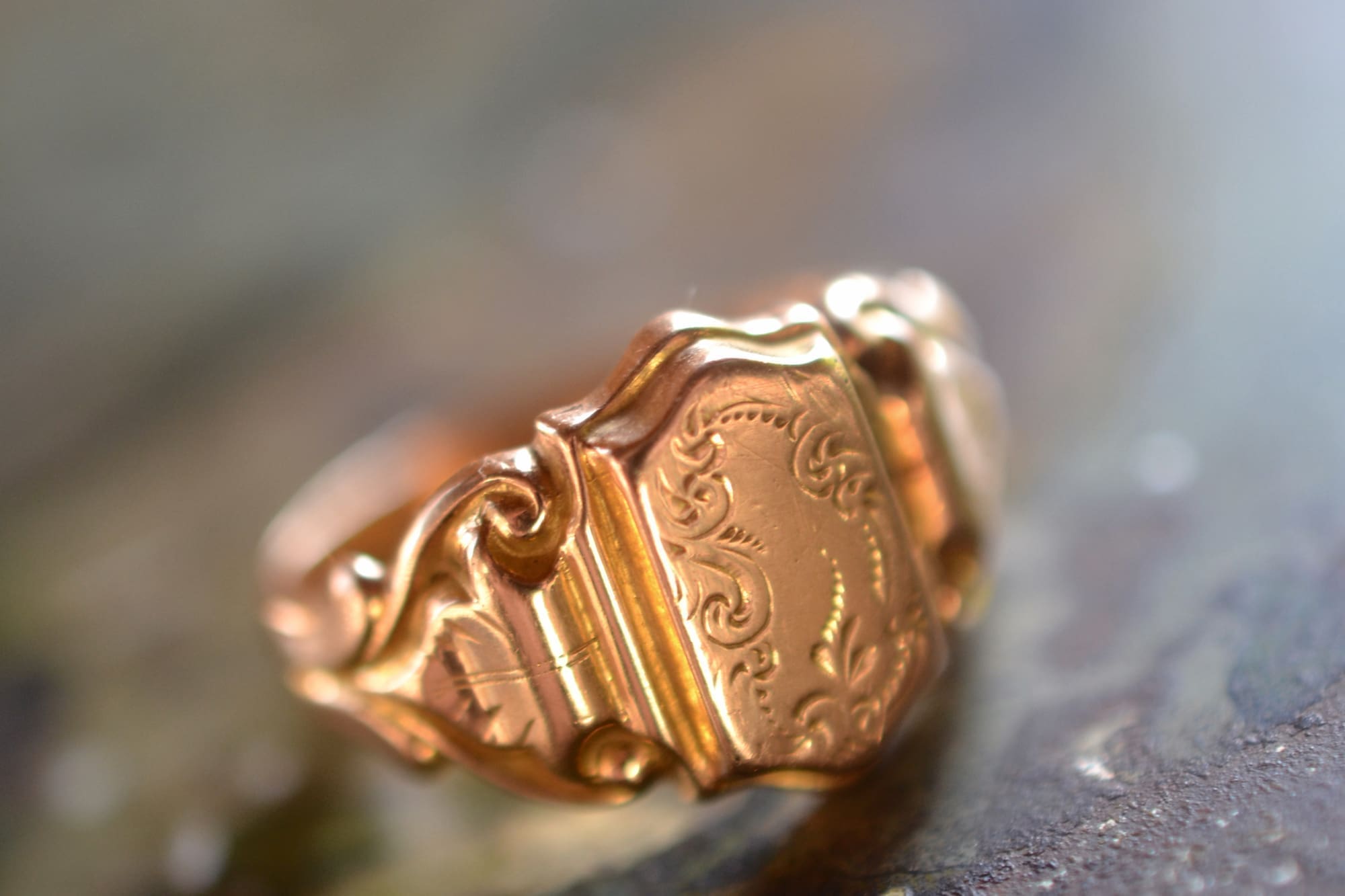 Chevalière en Or jaune 18 carats