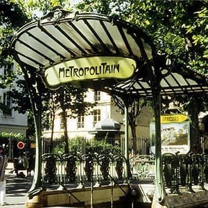 Bouches de métro parisienne - Hector Guimard
