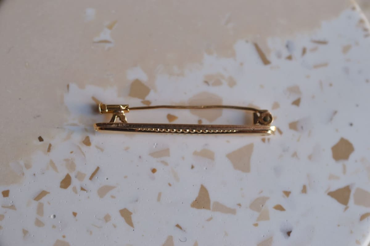 Épingle à cravate à décor de frises de perles - épingle à cravate Vintage
