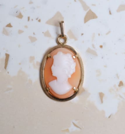 Pendentif Camée coquillage - pendentif ancien
