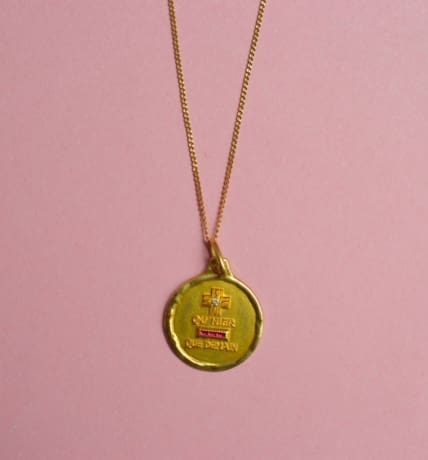 Collier Médaille + qu'hier - que demain - médaille Augis