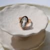 Bague cocktail Aigue-marine ovale