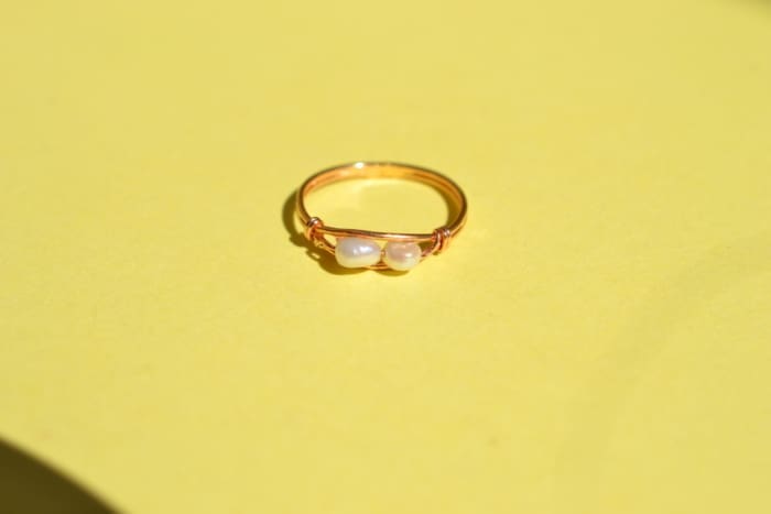 bague perle baroque