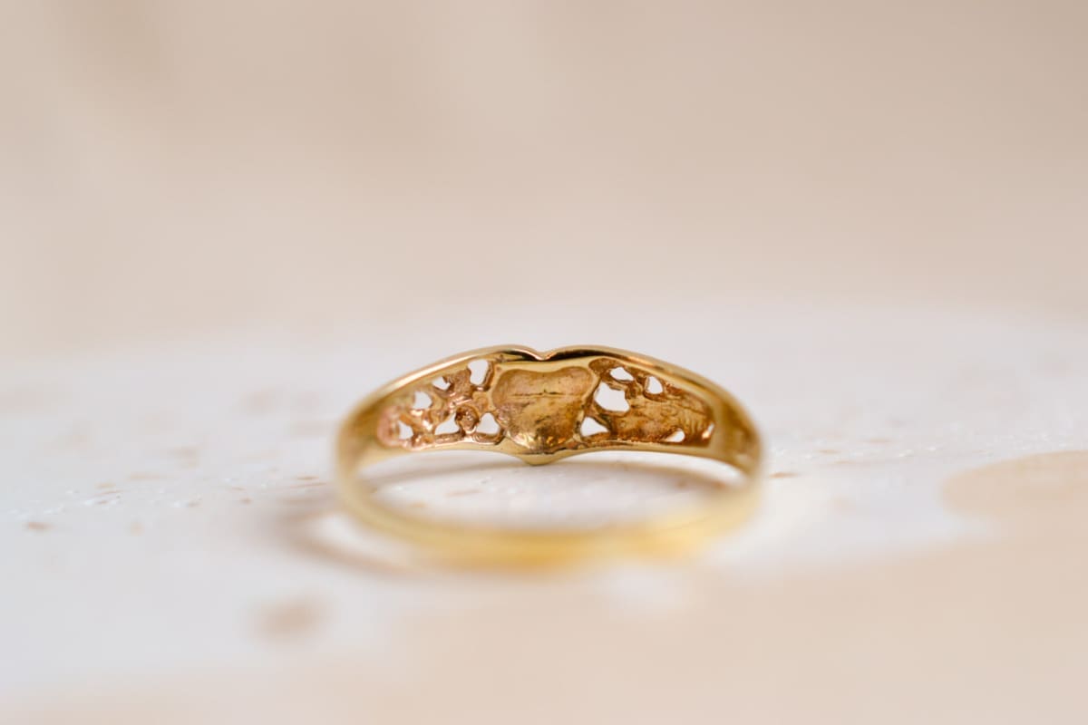 Bague ancienne en Or jaune 10 carats