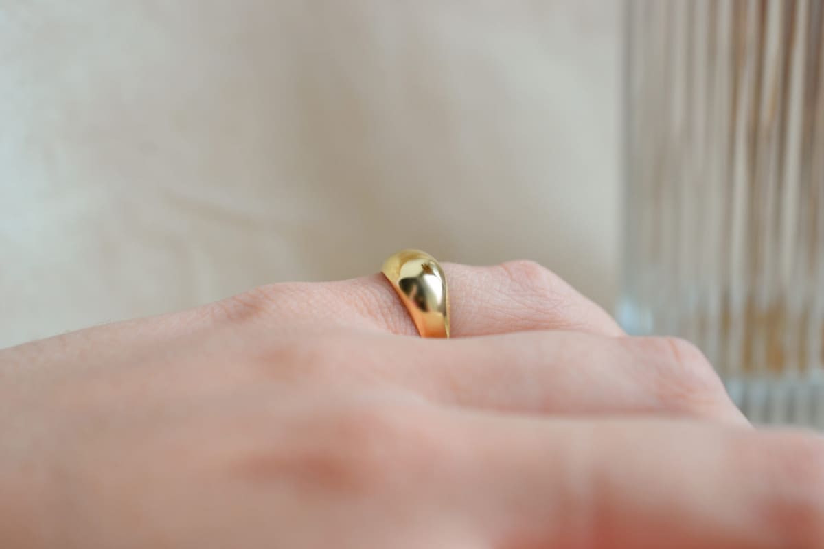 Bague de fiançailles en Or jaune 18 carats