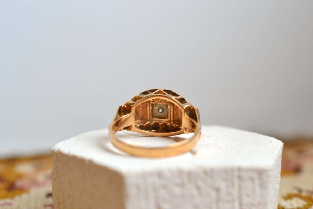 Bague Art Deco style Tank Diamant