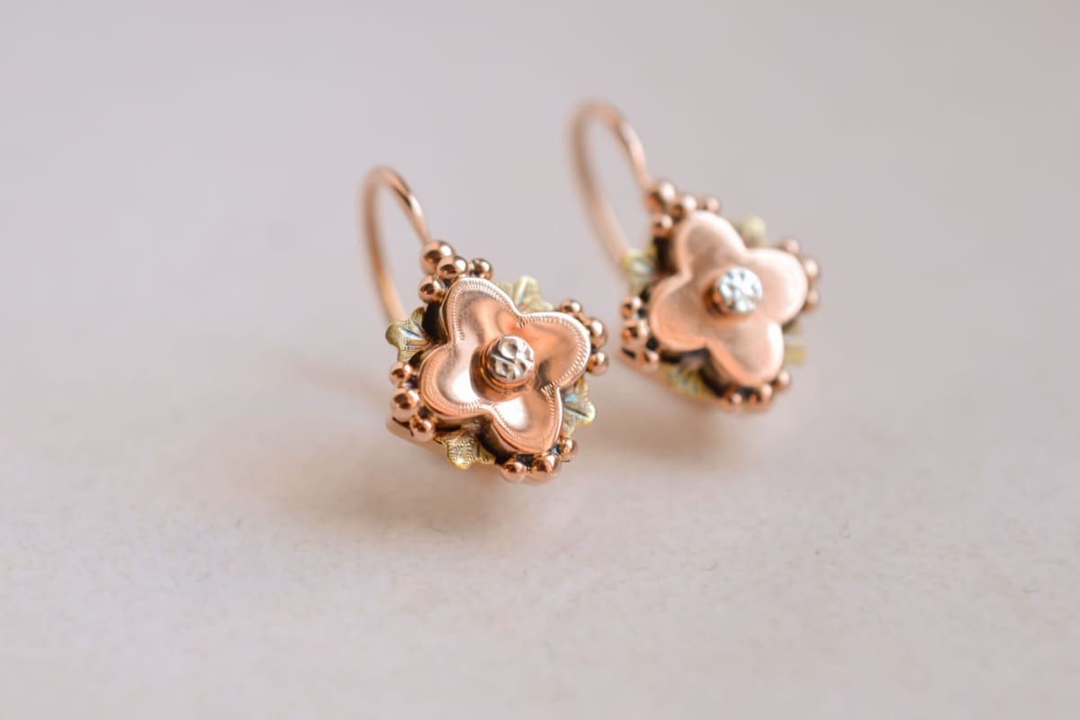 Boucles d'oreilles Vintage 3 Ors