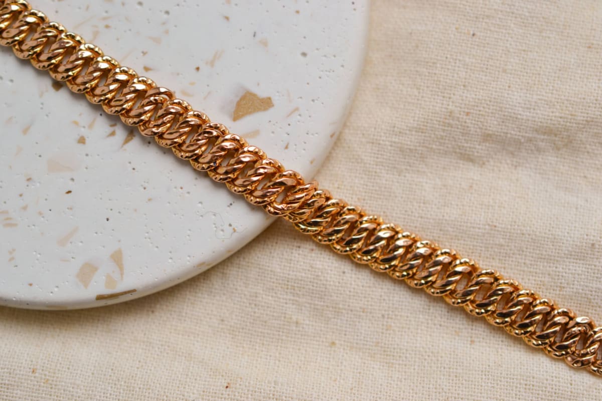 Maille américaine en Or jaune 18 carats