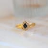 bague croisee saphir et diamants