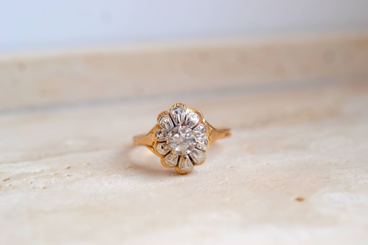 bague fleur