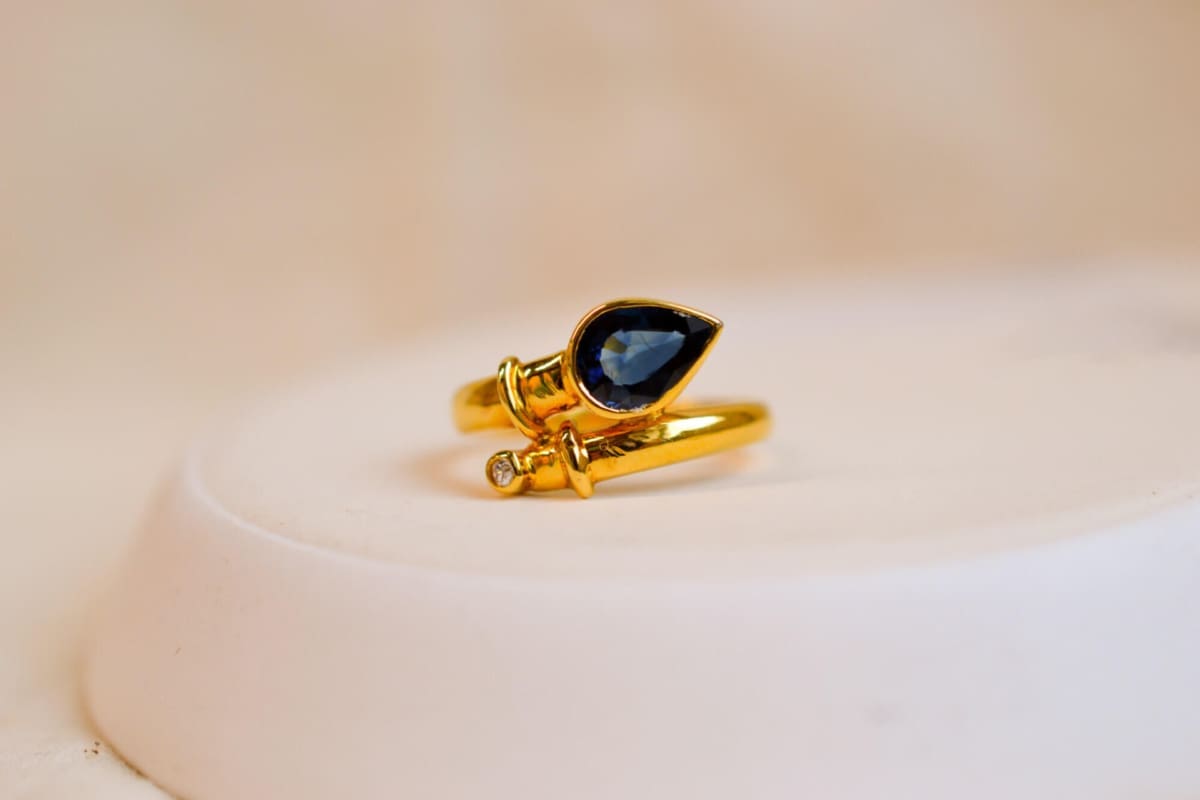 bague toi et moi saphir et diamant