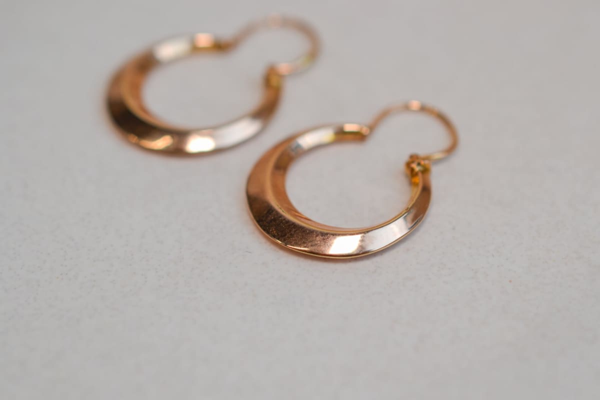 Boucles d'oreilles Vintage en Or jaune 18 carats