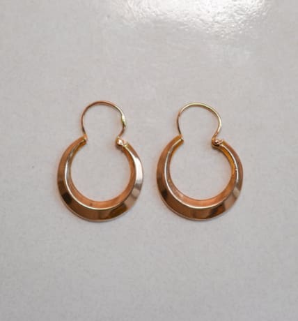 Créoles anciennes en Or jaune 18 carats