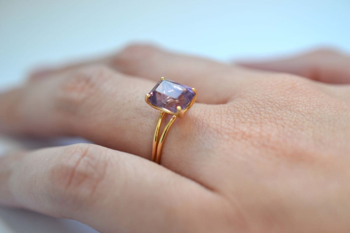 amethyste solitaire