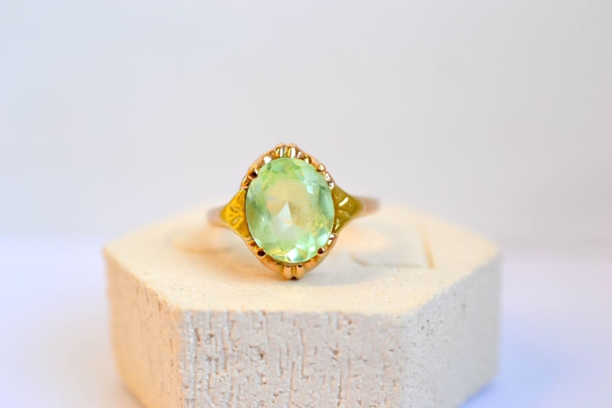 bague cocktail spinelle de synthese