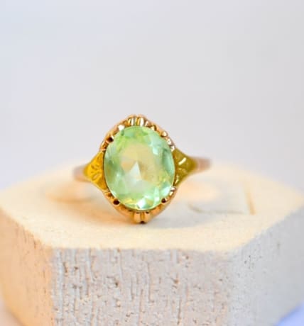bague cocktail spinelle de synthese