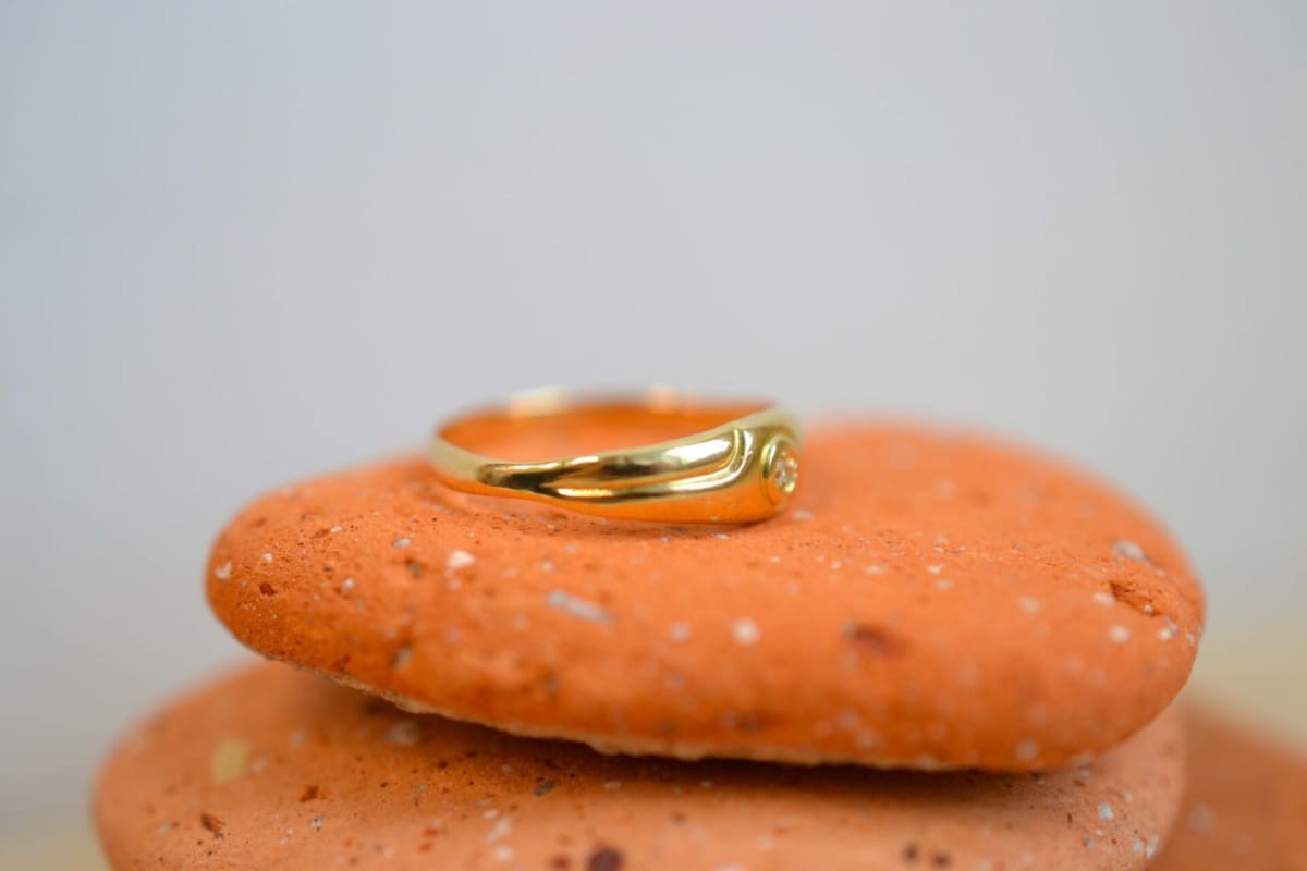 bague jonc diamant