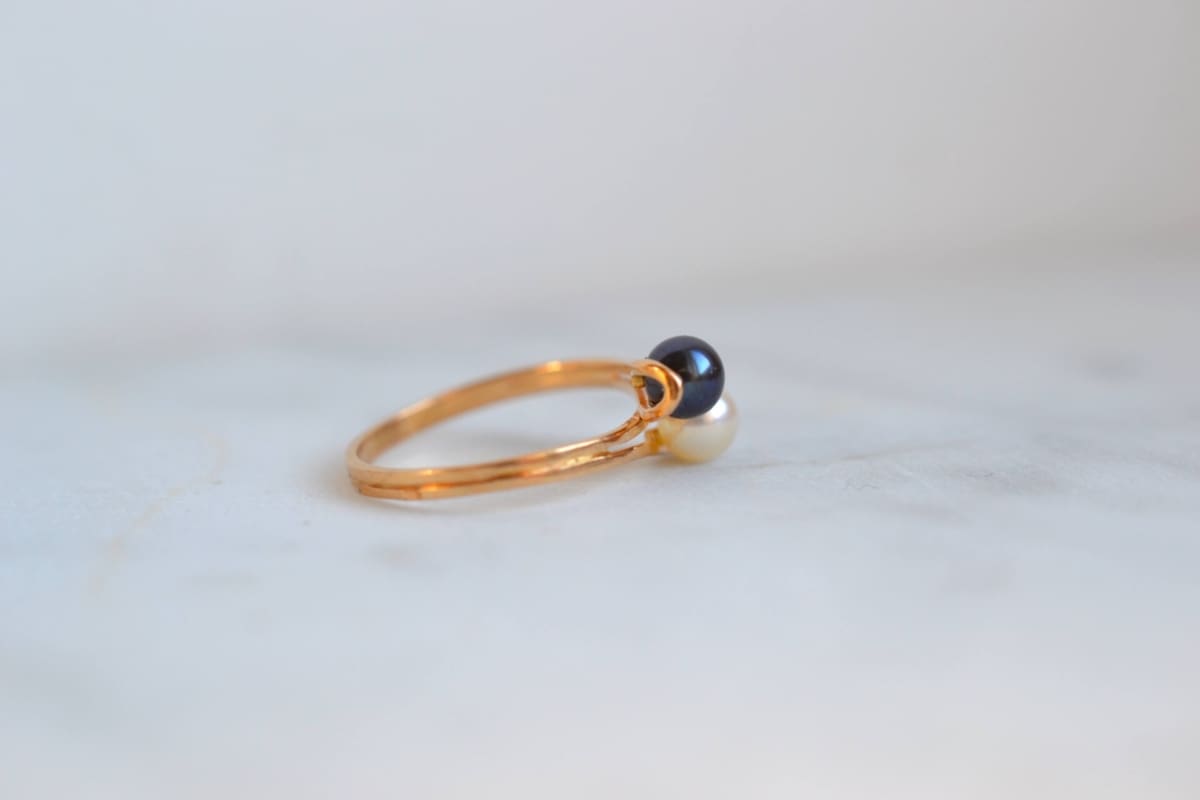 bague toi et moi perles