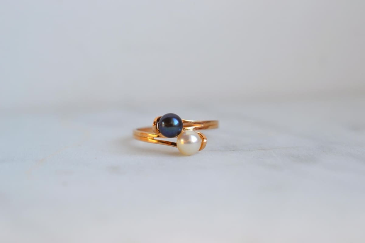 bague toi et moi perles de culture