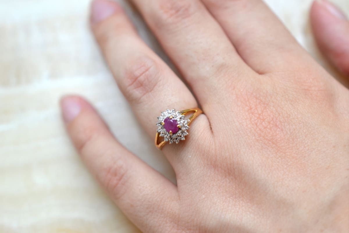 marguerite rubis diamants