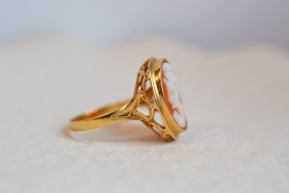 bague camee ajouree