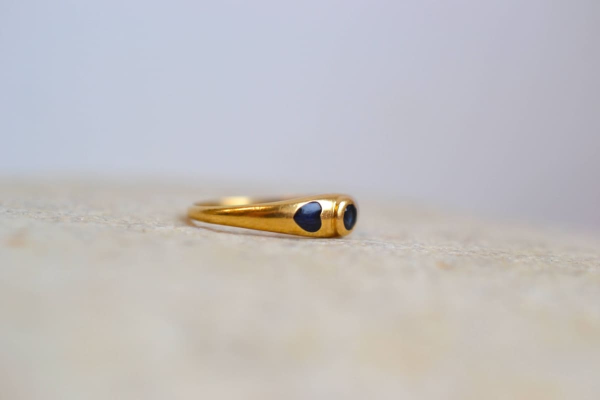 bague deux coeurs