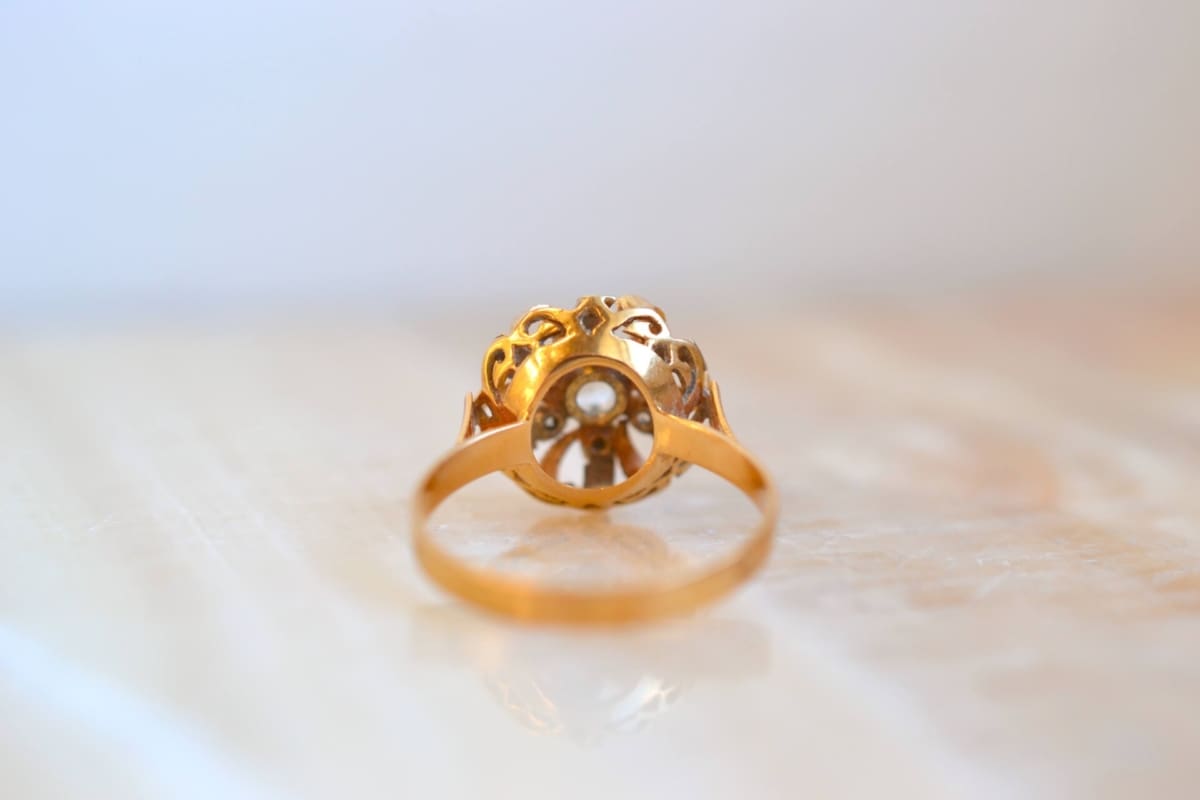 bague fleur 2 ors