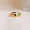 bague fleur oxydes