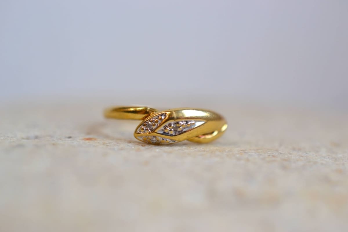 bague serpent diamants