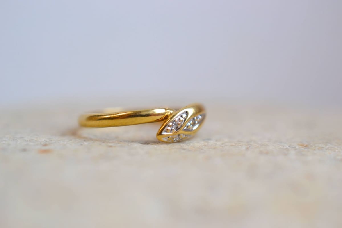 bague serpent et diamants
