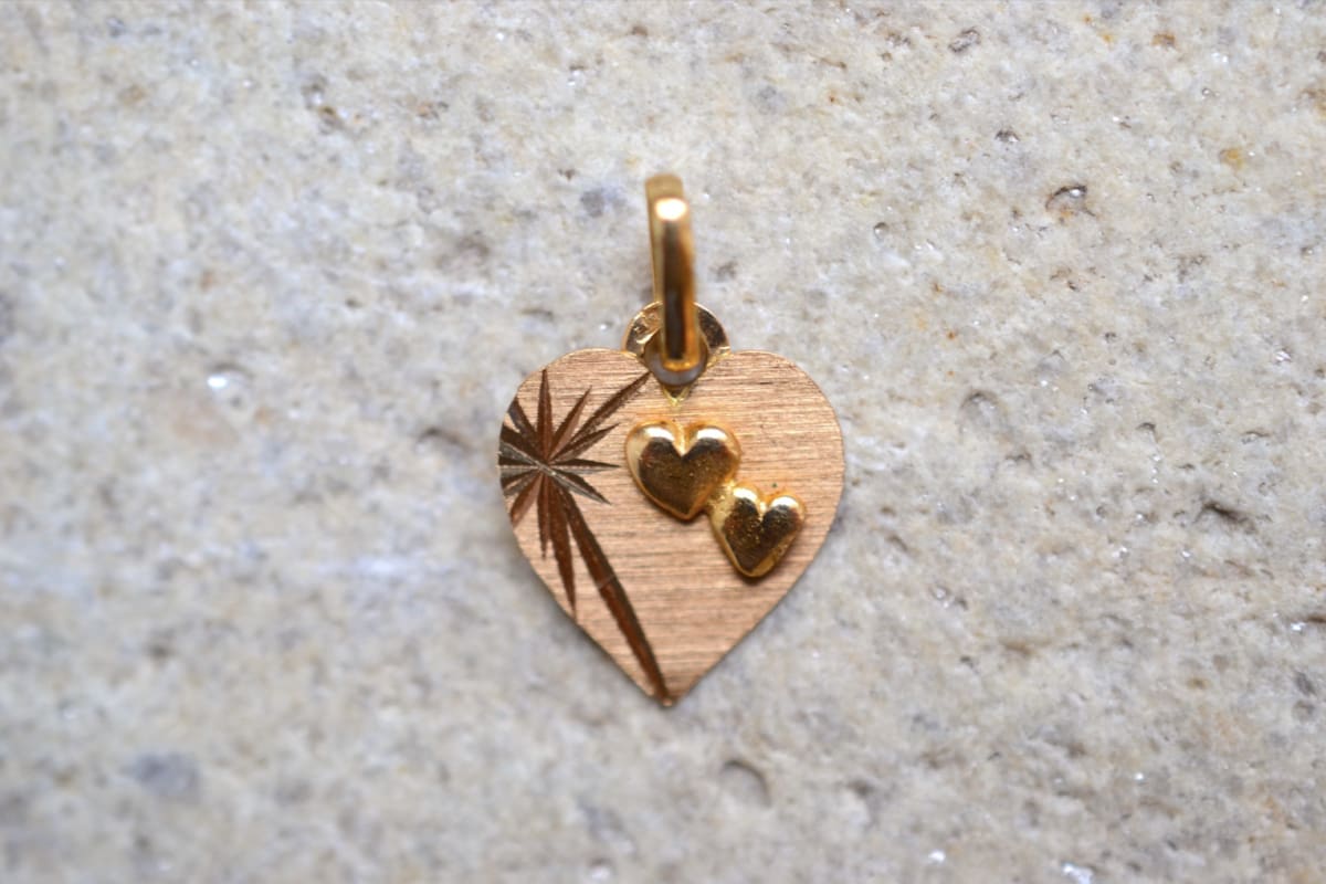 pendentif 3 coeurs et etoile