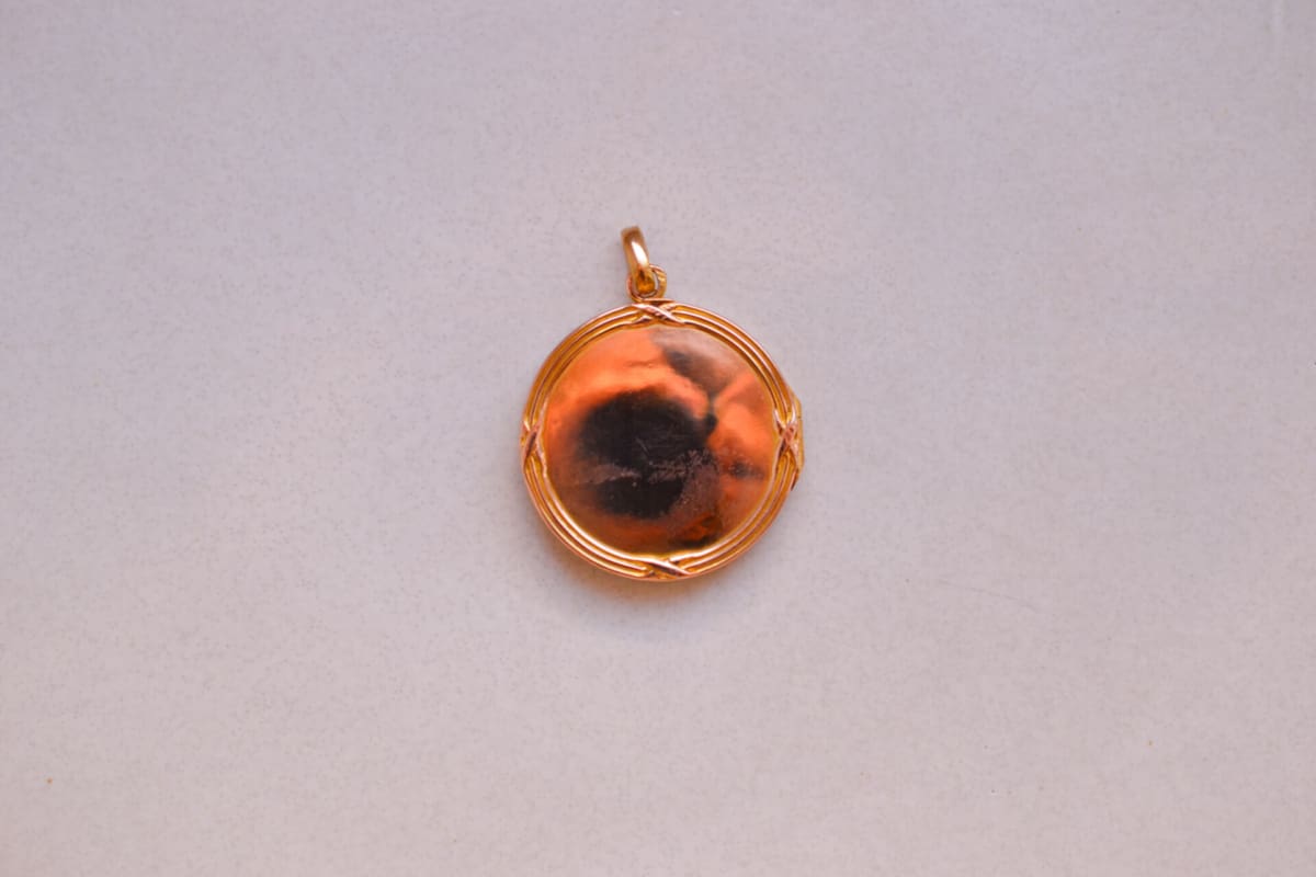 Pendentif Vintage Art Nouveau en Or jaune 18 carats