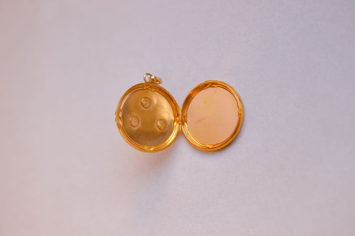 Pendentif ancien Art Nouveau en Or jaune 18 carats
