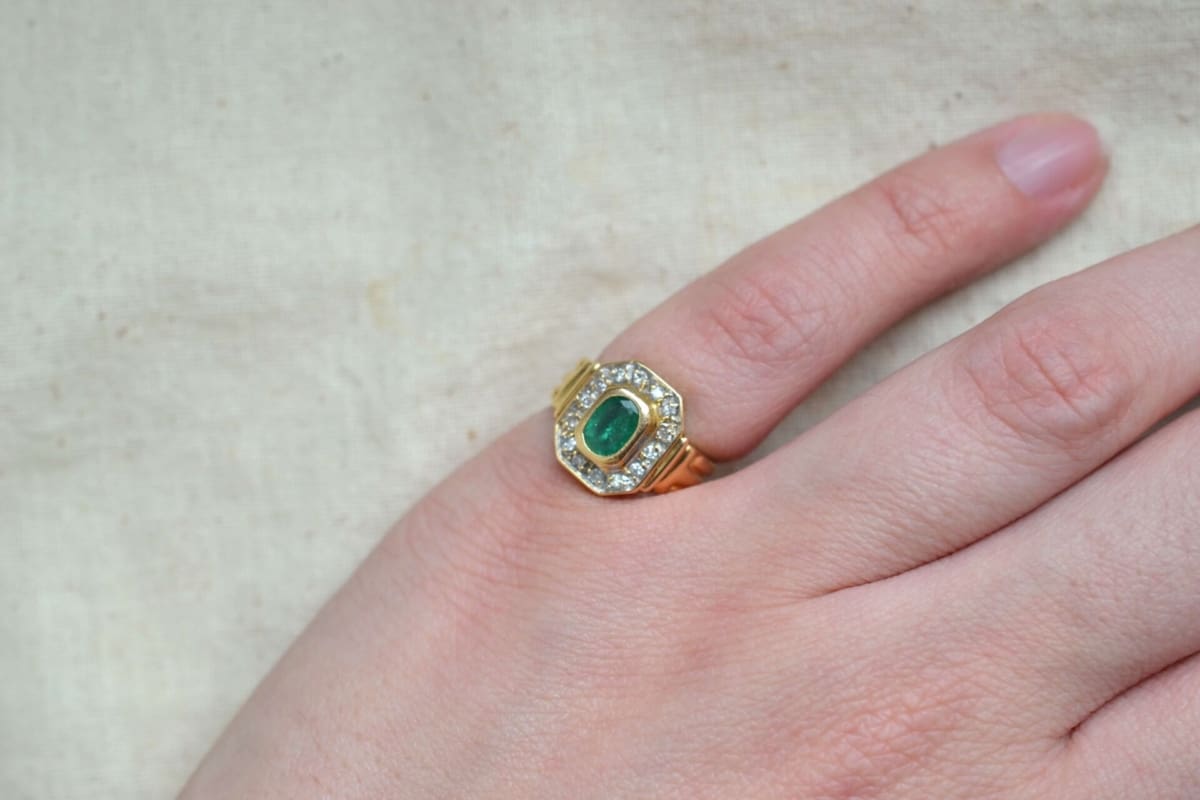 bague saphir art deco