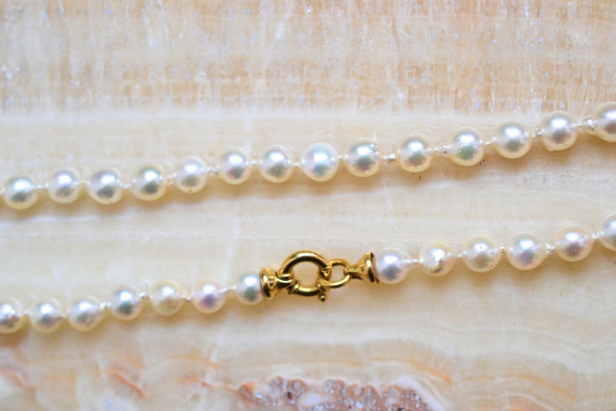 collier de perles de culture baroques