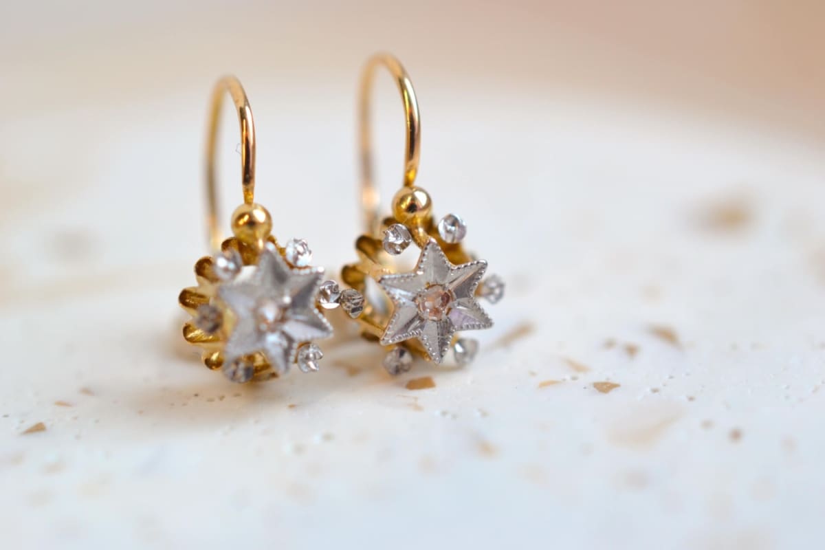 dormeuses etoiles et diamants