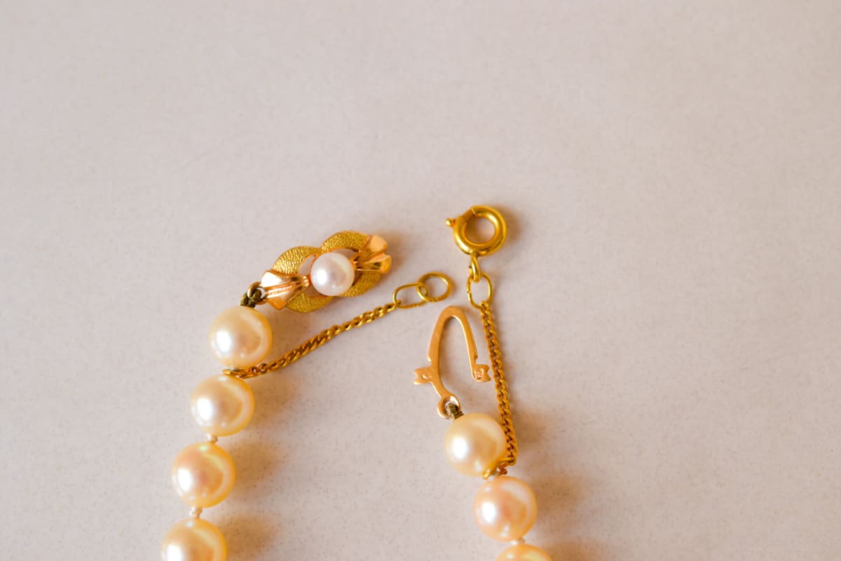 Collier de Perles Vintage en Or jaune 18 carats
