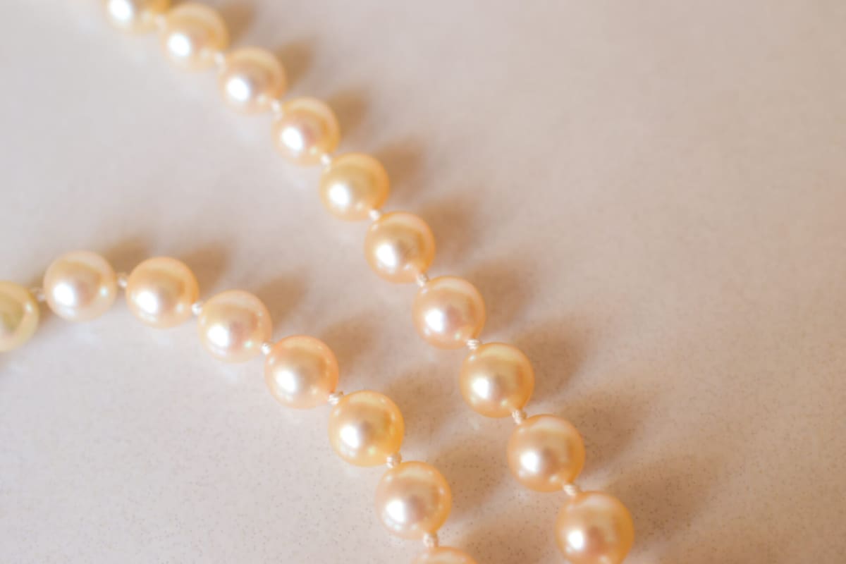 Collier de Perles ancien en Or jaune 18 carats