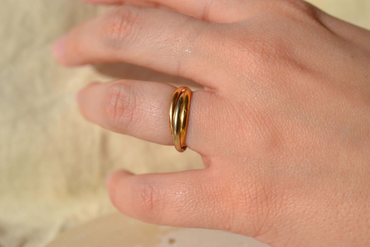 bague 3 ors style trinity