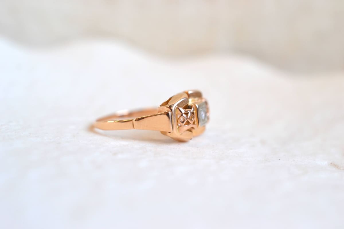 bague art deco et oxyde