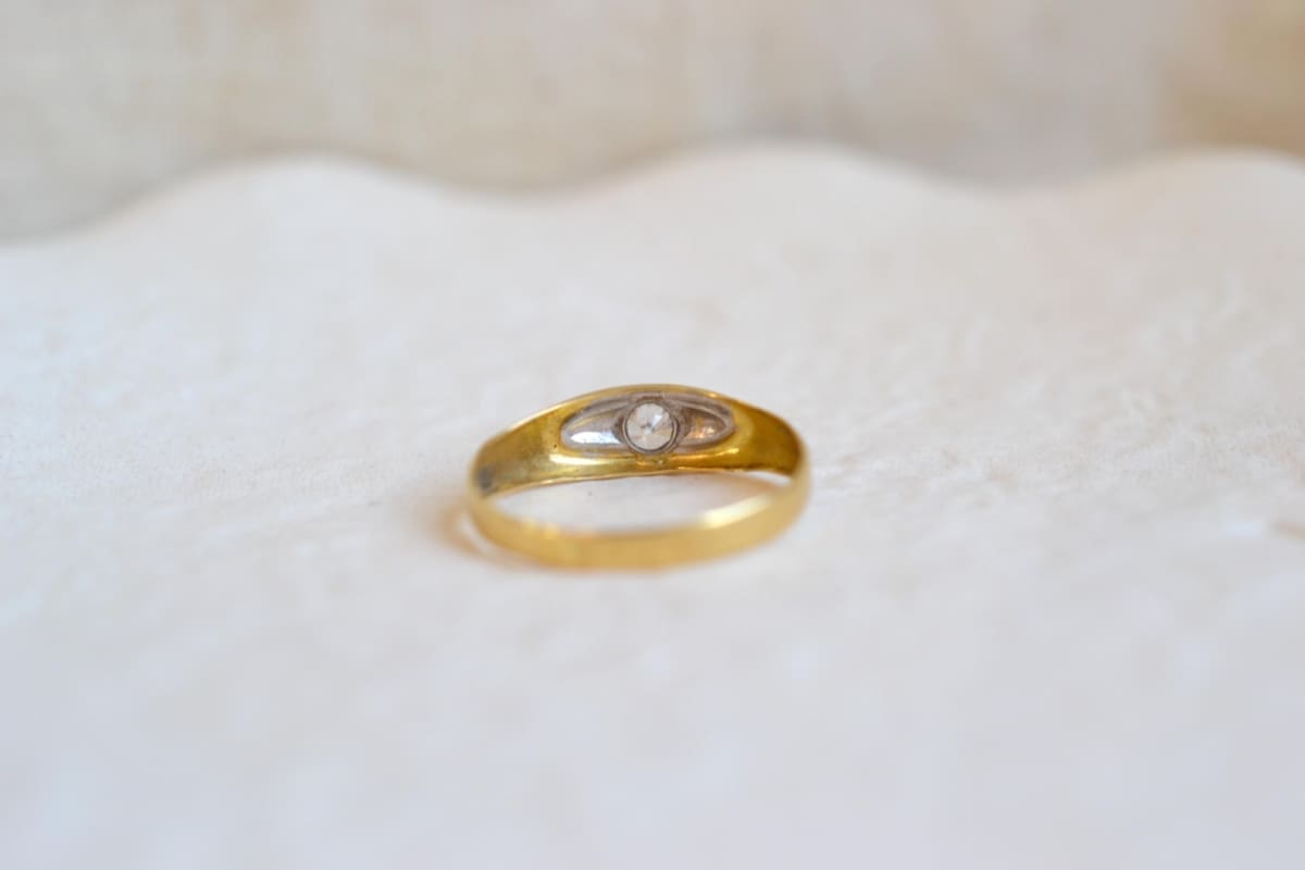 bague jonc avec oxyde