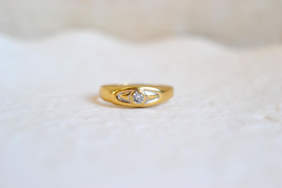 bague jonc oxyde