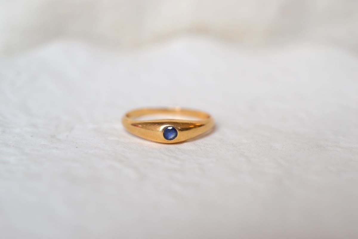 bague jonc saphir