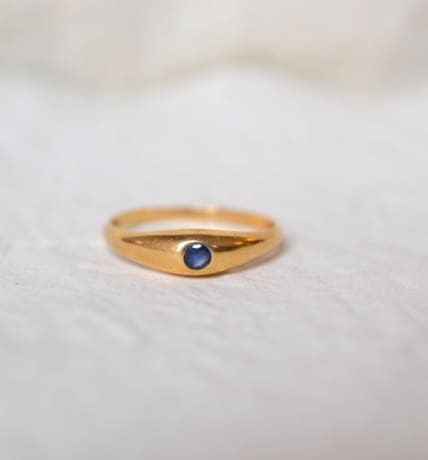 bague jonc saphir
