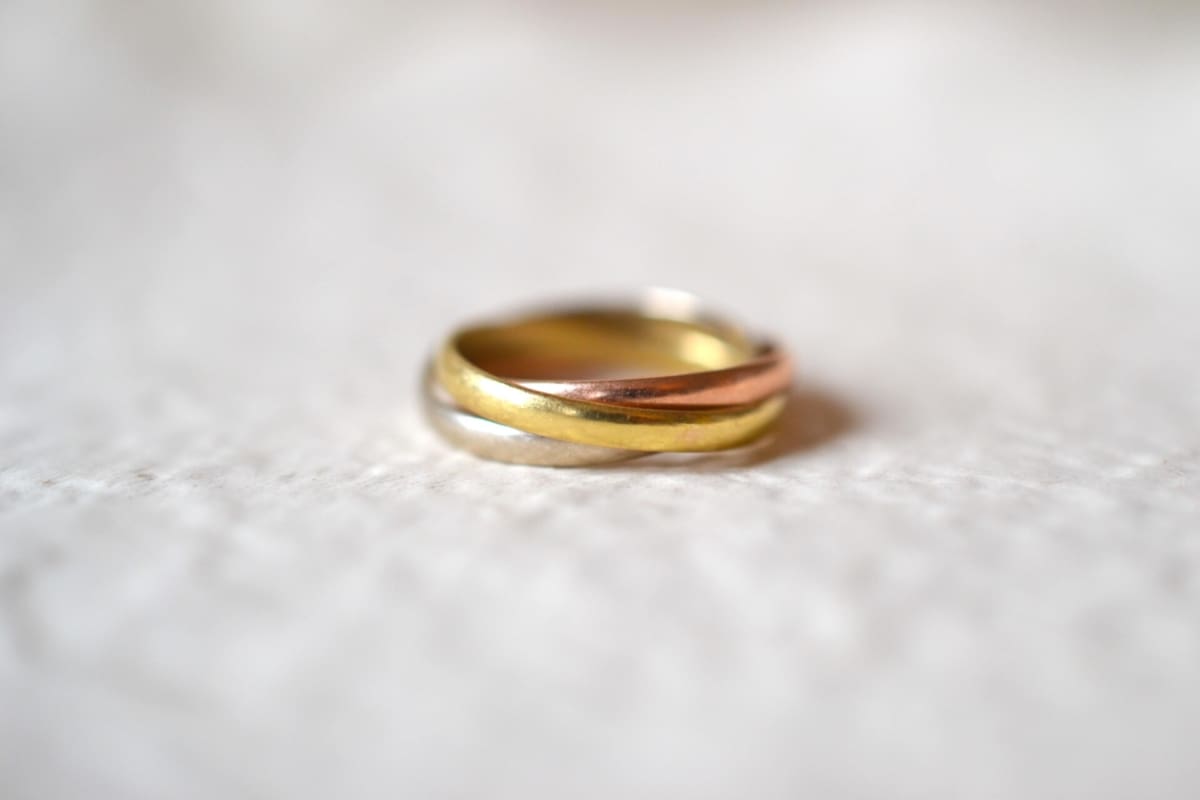 bague trinity anneaux 3 ors